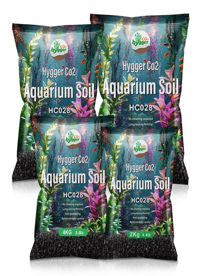 Hygger CO2 Upgraded Aquarium Soil Water Grass Mud, Ideal for Fish Tank Aquascaping Aquarium Substrate Soil for Plants and Shrimps, No Need to Wash (8.8 Pounds) - Image 1